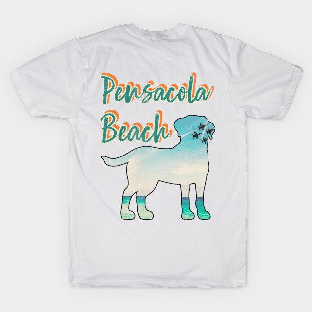 Pensacola Beach Teal Vintage-Look by Witty Things Designs